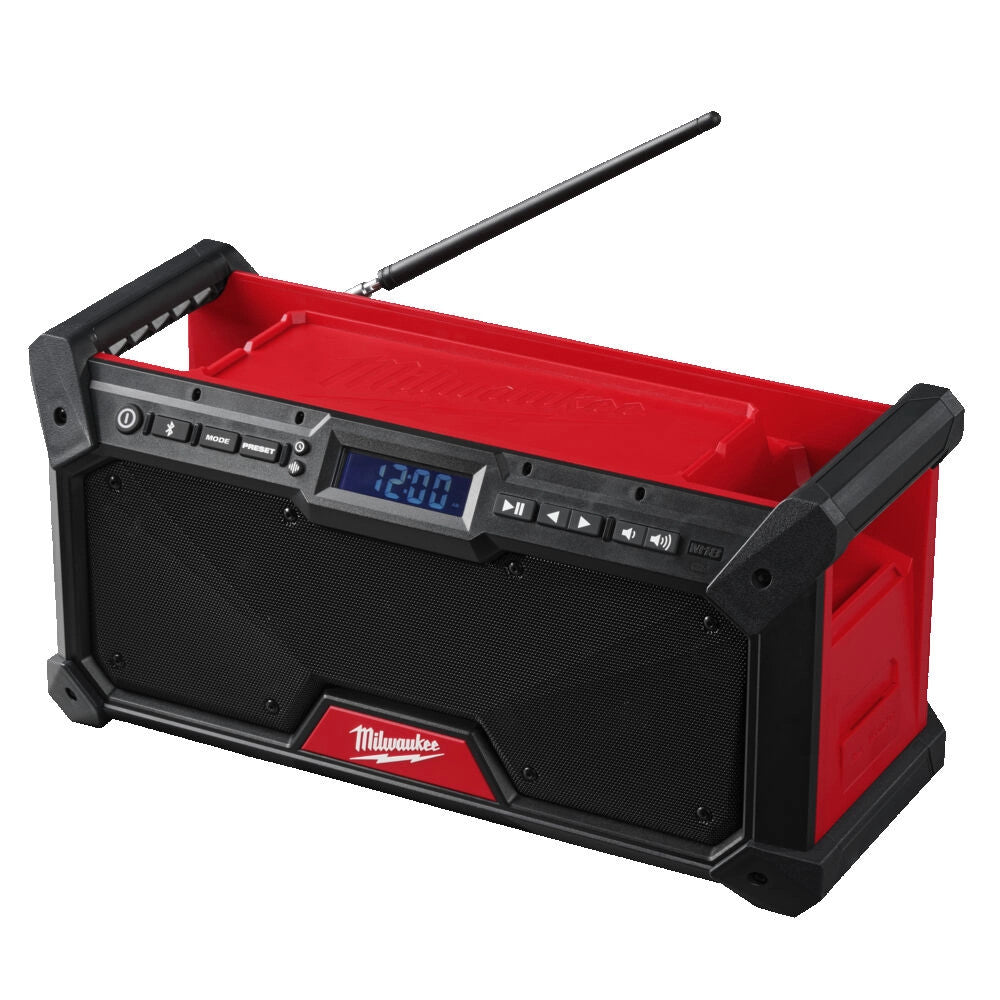 Milwaukee M18 Jobsite Radio DAB+ Angled View Milwaukee M18 Jobsite Radio DAB+ Angled View